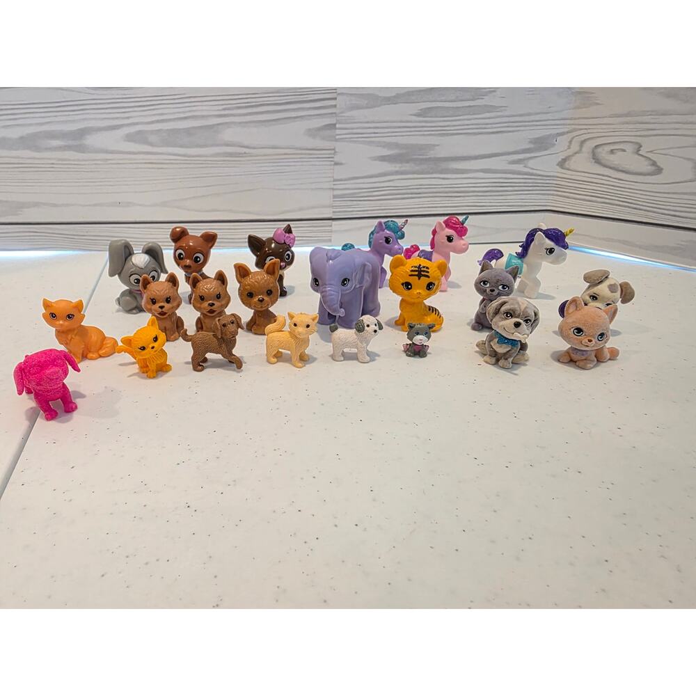 Lot of 22 Barbie Pets Dogs, Cats, and  Unicorns Mini pets